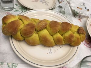 Vegan challah, baked from scratch at Twilight & Lemongrass in Avondale Estates