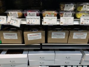 Grab and go cold case  at California Organics in Nevada City