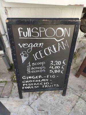 Menu at Full Spoon in Athens