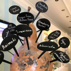 Signed vegan at Akation Pastry Boutique in Naxos