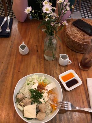 Traditional soup at Vinny's Warung in Canggu