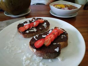 Vegan Nutella Bread at Vinny's Warung in Canggu