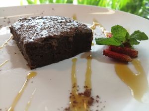 Vinny's Sweet Potato Brownie at Vinny's Warung in Canggu