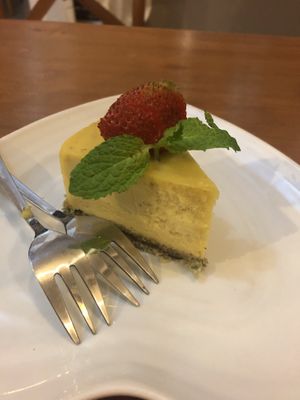 Cheesecake at Vinny's Warung in Canggu
