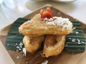 Banana fried at Vinny's Warung in Canggu
