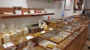 If you're early enough in the day, you can avoid the plastic packaging. at Yiihotang 一禾堂 - Songshan District in Taipei