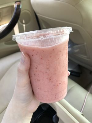 Strawberry banana smoothie  at Well Fed Louisiana in Shreveport