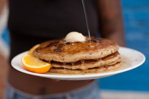 Pancakes at Spiral Diner & Bakery in Denton
