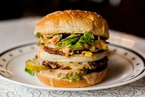 Spiral Big Stack at Spiral Diner & Bakery in Denton