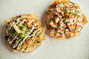 Nachos at Spiral Diner & Bakery in Denton