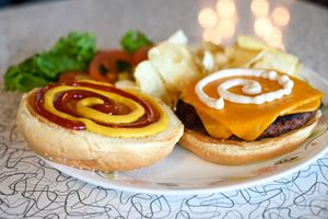 Spiral Burger at Spiral Diner & Bakery in Denton