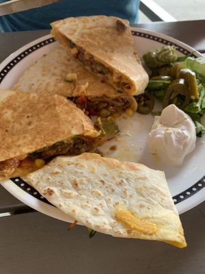 Fajita quesadilla  at Spiral Diner & Bakery in Denton