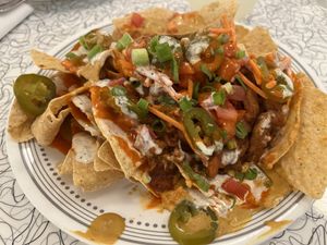 And nachos   at Spiral Diner & Bakery in Denton