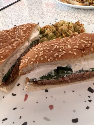 Ghost burger   at Spiral Diner & Bakery in Denton