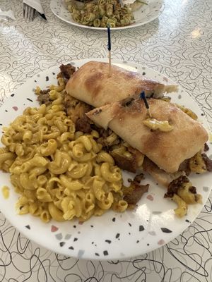 Philly Mac, side of Mac and cheese  at Spiral Diner & Bakery in Denton