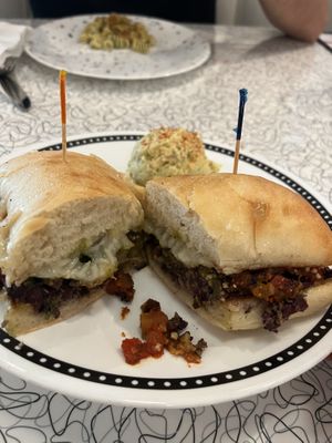 September special- eggplant sandwich 💚💚  at Spiral Diner & Bakery in Denton