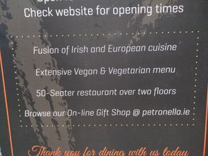 Vegetarian Menu at Petronella in Kilkenny