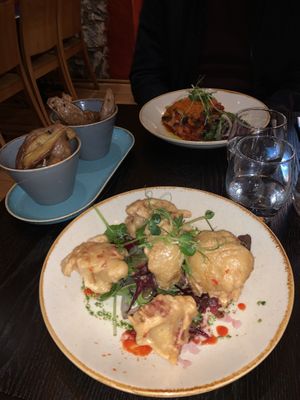 Battered Cauliflower  at Petronella in Kilkenny