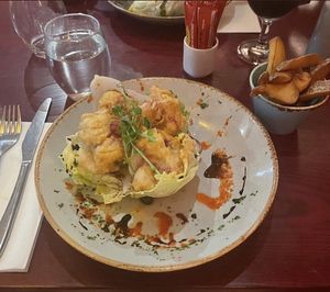Satay cauliflower… so full of flavour and very filling!   at Petronella in Kilkenny