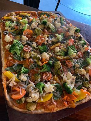 Veggie pie with vegan cheese!  at The Fridge in Lancaster