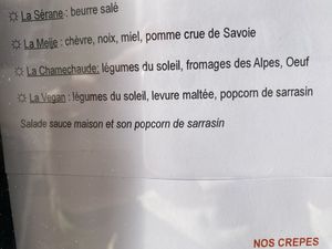 la vegan  at La Crêperie des Alpes in Aix-les-bains
