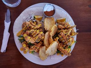 oyster mushroom taco at Huacamole Vegan Food in San Pedro