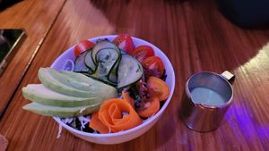 Side Salad at Huacamole Vegan Food in San Pedro