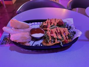   at Huacamole Vegan Food in San Pedro