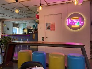 Conspicuously empty  at Huacamole Vegan Food in San Pedro