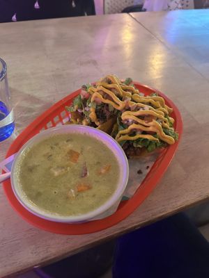   at Huacamole Vegan Food in San Pedro