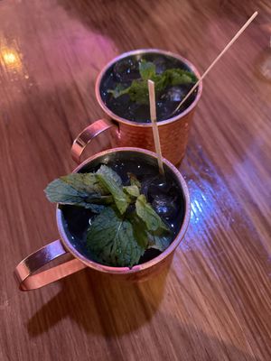 Moscow Mules - just the right amount of sweetness   at Huacamole Vegan Food in San Pedro