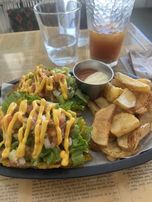   at Huacamole Vegan Food in San Pedro