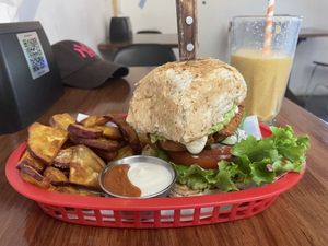   at Huacamole Vegan Food in San Pedro