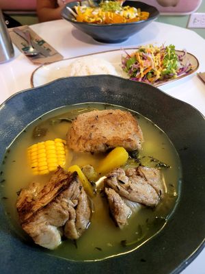 Olla de "carne". at Huacamole Vegan Food in San Pedro