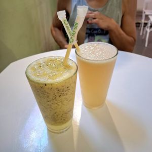 Tropical and Ginger at Huacamole Vegan Food in San Pedro