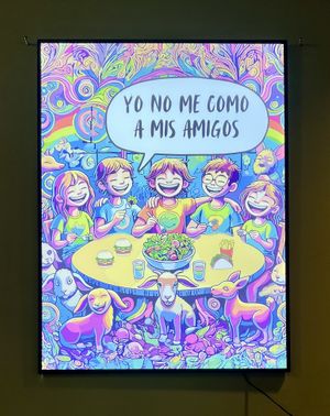 No me como a mis amigos   at Huacamole Vegan Food in San Pedro