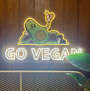 Go vegan  at Huacamole Vegan Food in San Pedro