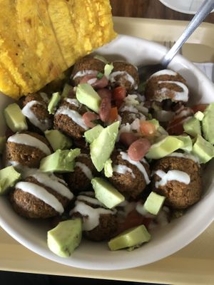 Deliciosos platos del día. Recomendado  at Huacamole Vegan Food in San Pedro