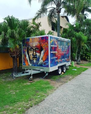 Where the love happens! at Barefoot Blender - Food Truck in Suffolk Park