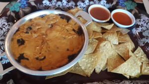 Chips and 'cheesey' dip at Salsa Kitchen - Huay Kaew in Chiang Mai