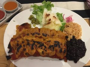 Vegan Cheese Enchiladas at Salsa Kitchen - Huay Kaew in Chiang Mai