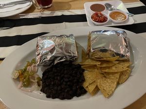 Vegan cheese burrito, 239 baht  at Salsa Kitchen - Huay Kaew in Chiang Mai