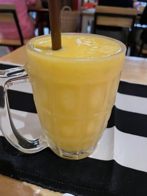 Mango and passion fruit smoothie, 79 baht  at Salsa Kitchen - Huay Kaew in Chiang Mai