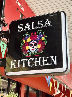 Sign outside   at Salsa Kitchen - Huay Kaew in Chiang Mai