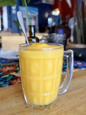 Mango and passion fruit smoothie (79 THB)  at Salsa Kitchen - Huay Kaew in Chiang Mai