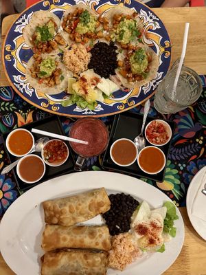 Vegan carnitas and chimichanga   at Salsa Kitchen - Huay Kaew in Chiang Mai
