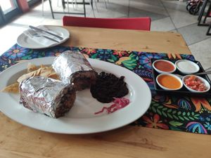 Vegan chicken burrito at Salsa Kitchen - Huay Kaew in Chiang Mai