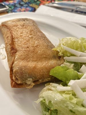 New style vegan chimichanga (239 THB)  at Salsa Kitchen - Huay Kaew in Chiang Mai