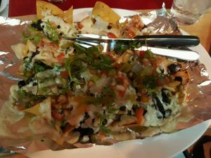 Vegan cheese nachos  at Salsa Kitchen - Huay Kaew in Chiang Mai