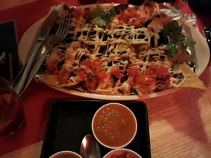Vegan cheese nachos at Salsa Kitchen - Huay Kaew in Chiang Mai